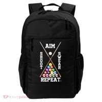 Billiard Pool Player Play Sport Aim Shoot Swear Repeat Backpack thumb 0