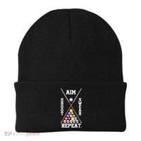 Billiard Pool Player Play Sport Aim Shoot Swear Repeat Beanie thumb 0