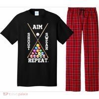 Billiard Pool Player Play Sport Aim Shoot Swear Repeat Pajama Set thumb 0