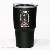 Billiard Pool Player Play Sport Aim Shoot Swear Repeat Tumbler thumb 0