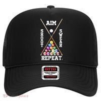 Billiard Pool Player Play Sport Aim Shoot Swear Repeat Hat thumb 0