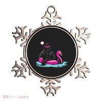 Bigfoot Pool Party Flamingo Funny Sasquatch Pink Float Ornament thumb 0