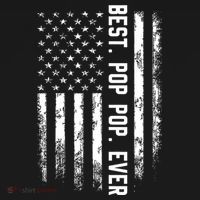 Best Pop Pop Ever American Flag Gift For Men Father's Day Ornament thumb 1