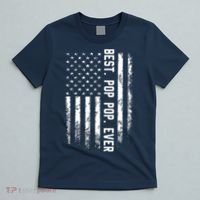 Best Pop Pop Ever American Flag Gift For Men Father's Day T-Shirt thumb 5