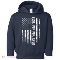 Best Pop Pop Ever American Flag Gift For Men Father's Day Toddler Hoodie thumb 0