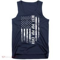 Best Pop Pop Ever American Flag Gift For Men Father's Day Tank Top thumb 0
