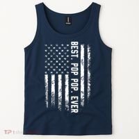 Best Pop Pop Ever American Flag Gift For Men Father's Day Tank Top thumb 2