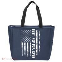 Best Pop Pop Ever American Flag Gift For Men Father's Day Tote Bag thumb 0