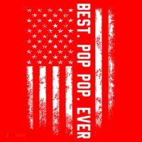 Best Pop Pop Ever American Flag Gift For Men Father's Day Santa Hat thumb 1