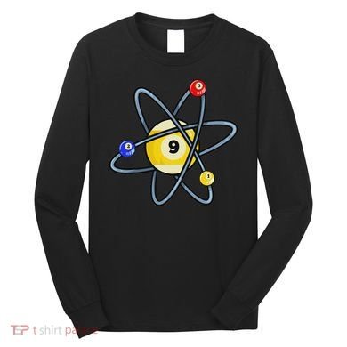 Billiard Pool Player 9 Ball Long Sleeve Shirt