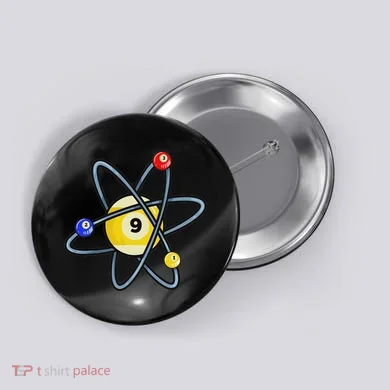 Billiard Pool Player 9 Ball Button