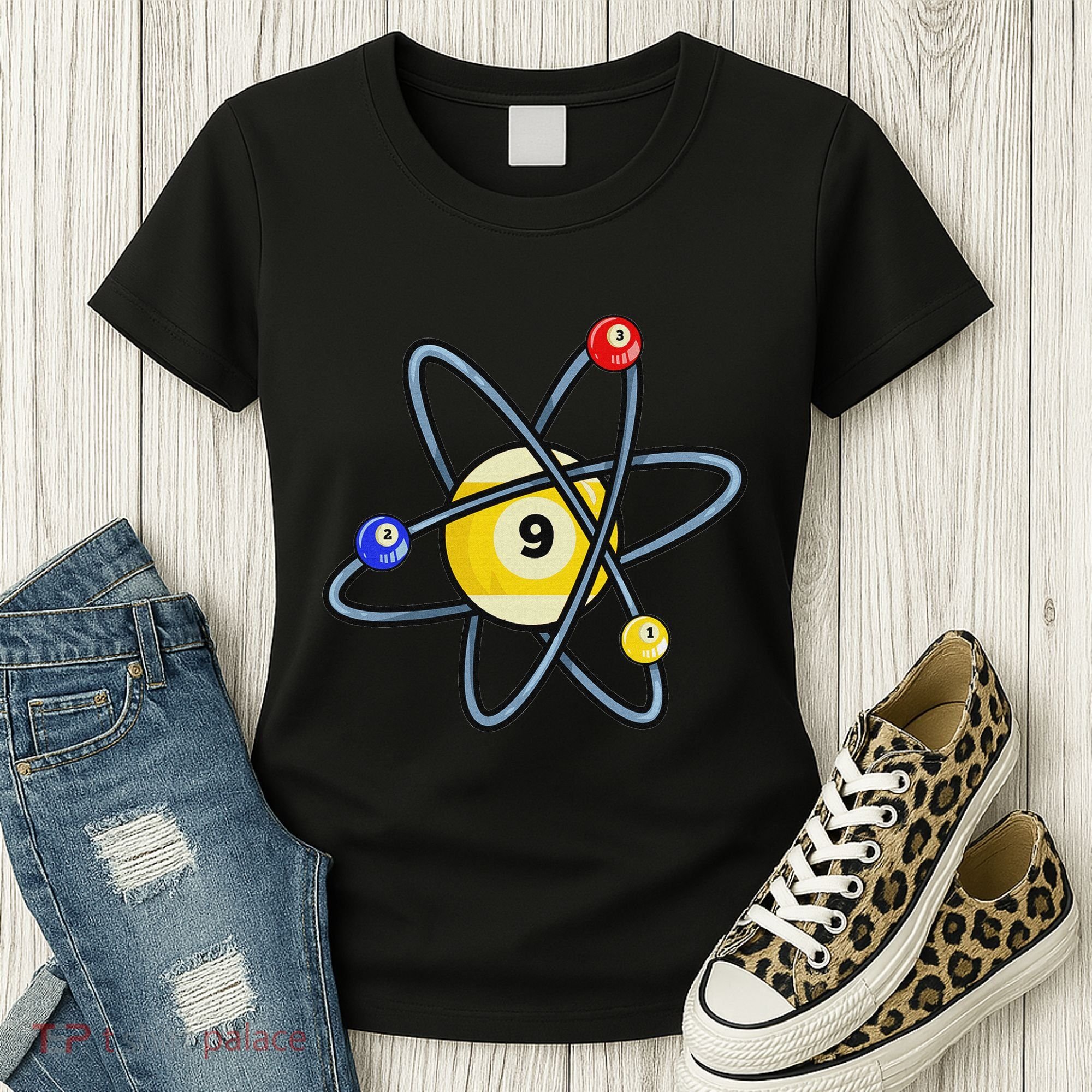 Billiard Pool Player 9 Ball Women's T-Shirt