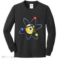 Billiard Pool Player 9 Ball Kids Long Sleeve Shirt thumb 0
