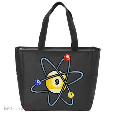 Billiard Pool Player 9 Ball Tote Bag