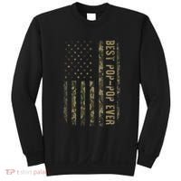 Best Pop Pop Ever Camouflage American Flag FatherS Day Sweatshirt thumb 0