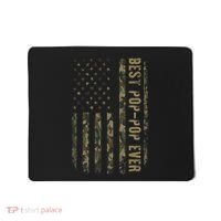 Best Pop Pop Ever Camouflage American Flag FatherS Day Mousepad thumb 0