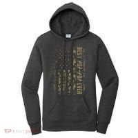 Best Pop Pop Ever Camouflage American Flag FatherS Day Women's Hoodie thumb 0