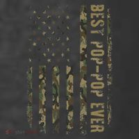 Best Pop Pop Ever Camouflage American Flag FatherS Day Women's Hoodie thumb 2
