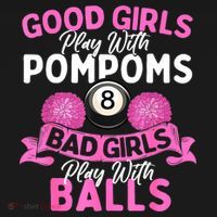Balls Pool Player Lover Good Girl Play With Billiards Gift Ideas Bucket Hat thumb 4