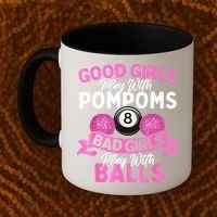 Balls Pool Player Lover Good Girl Play With Billiards Gift Ideas Coffee Mug thumb 2
