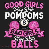 Balls Pool Player Lover Good Girl Play With Billiards Gift Ideas Beanie thumb 2
