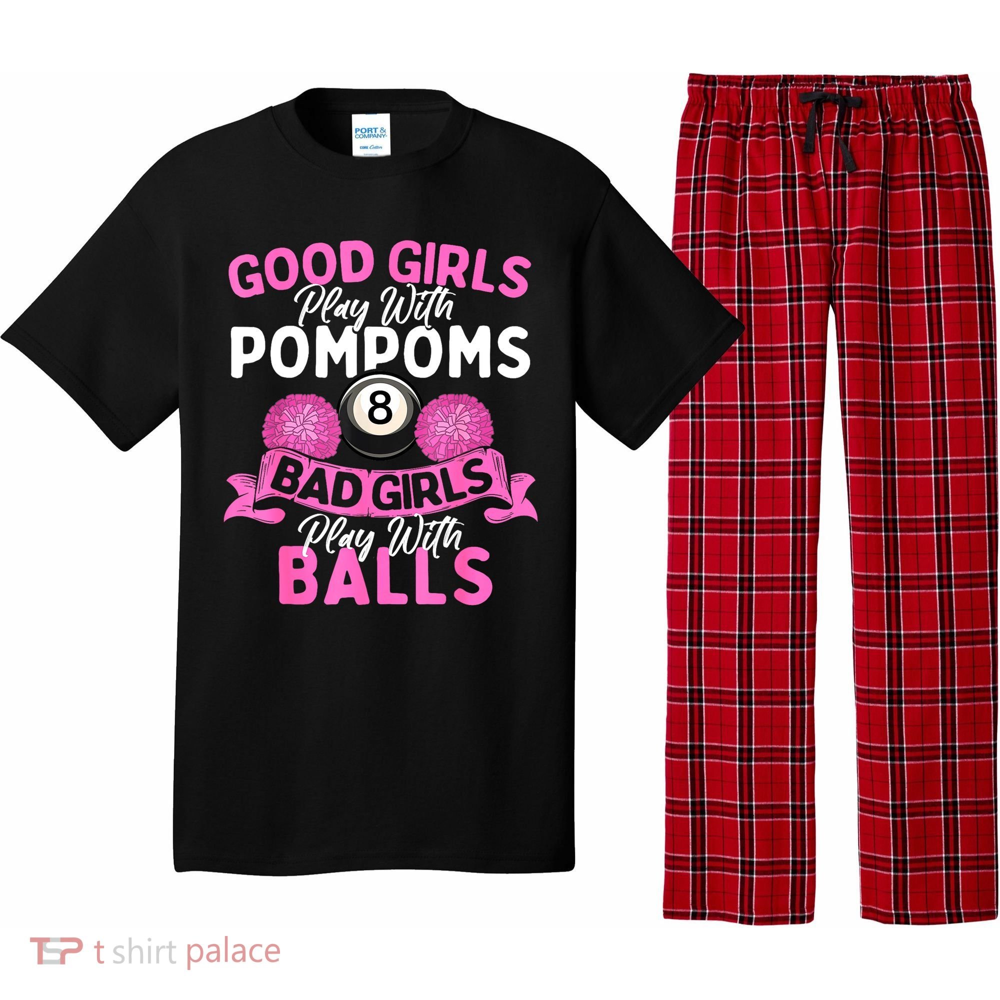 Balls Pool Player Lover Good Girl Play With Billiards Gift Ideas Pajama Set