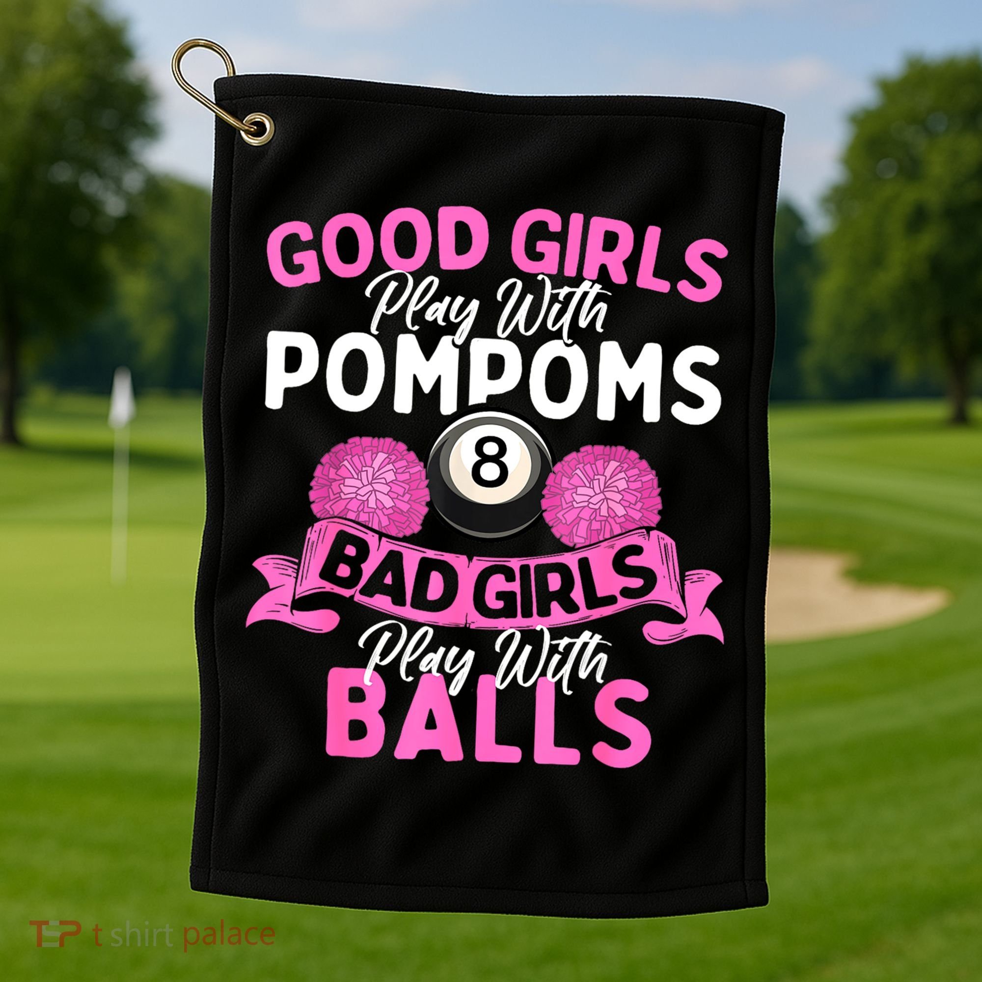 Balls Pool Player Lover Good Girl Play With Billiards Gift Ideas Golf Towel