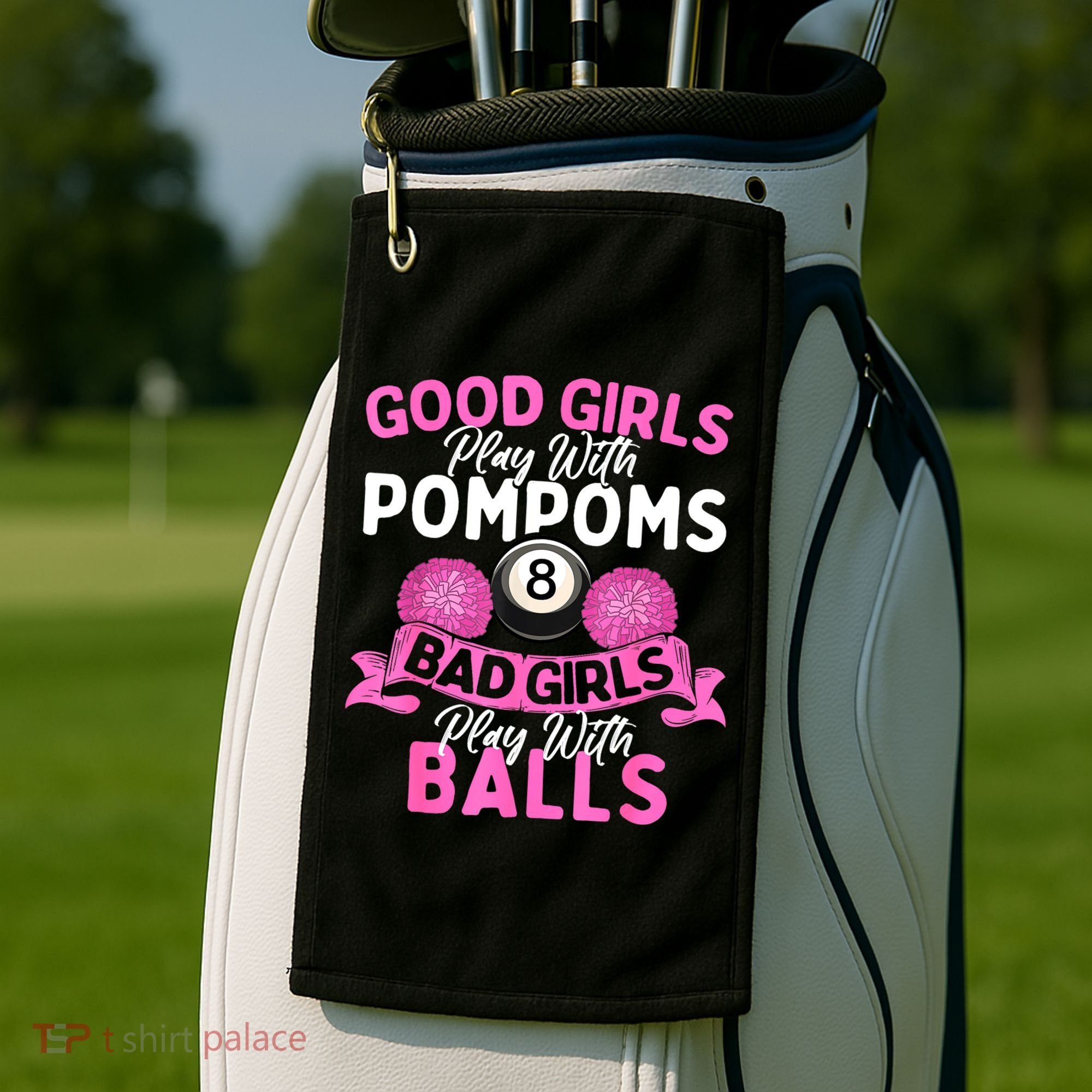 Balls Pool Player Lover Good Girl Play With Billiards Gift Ideas Golf Towel