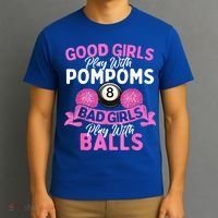 Balls Pool Player Lover Good Girl Play With Billiards Gift Ideas T-Shirt thumb 3