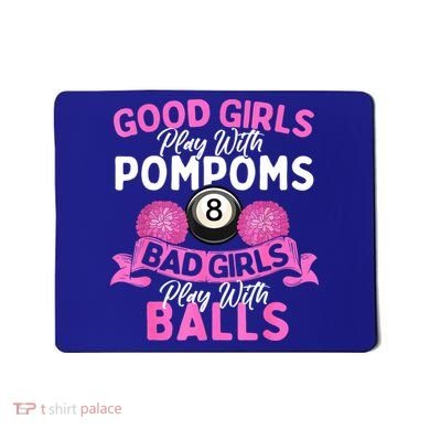 Balls Pool Player Lover Good Girl Play With Billiards Gift Ideas Mousepad