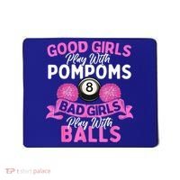 Balls Pool Player Lover Good Girl Play With Billiards Gift Ideas Mousepad thumb 0