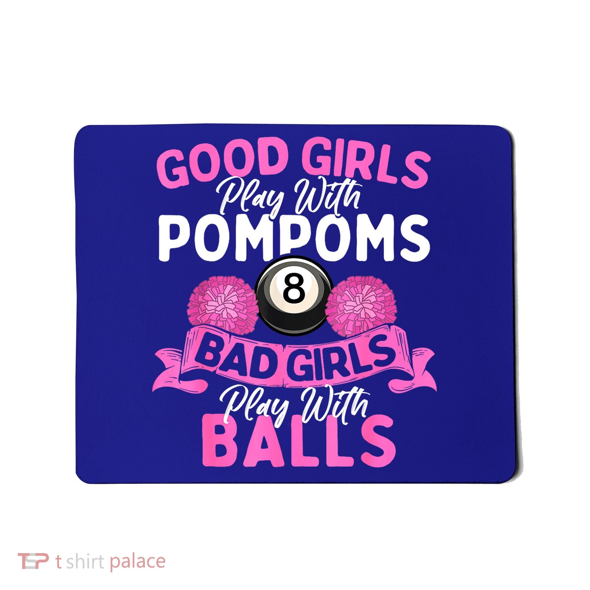 Balls Pool Player Lover Good Girl Play With Billiards Gift Ideas Mousepad