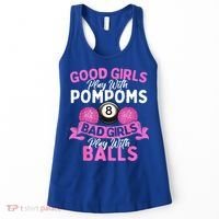 Balls Pool Player Lover Good Girl Play With Billiards Gift Ideas Women's Tank Top thumb 0