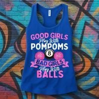 Balls Pool Player Lover Good Girl Play With Billiards Gift Ideas Women's Tank Top thumb 3