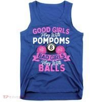 Balls Pool Player Lover Good Girl Play With Billiards Gift Ideas Tank Top thumb 0