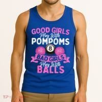 Balls Pool Player Lover Good Girl Play With Billiards Gift Ideas Tank Top thumb 3