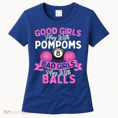 Balls Pool Player Lover Good Girl Play With Billiards Gift Ideas Women's T-Shirt