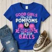 Balls Pool Player Lover Good Girl Play With Billiards Gift Ideas Women's T-Shirt thumb 3