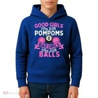 Balls Pool Player Lover Good Girl Play With Billiards Gift Ideas Kids Hoodie thumb 4