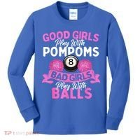 Balls Pool Player Lover Good Girl Play With Billiards Gift Ideas Kids Long Sleeve Shirt thumb 0