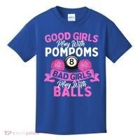 Balls Pool Player Lover Good Girl Play With Billiards Gift Ideas Kids T-Shirt thumb 0
