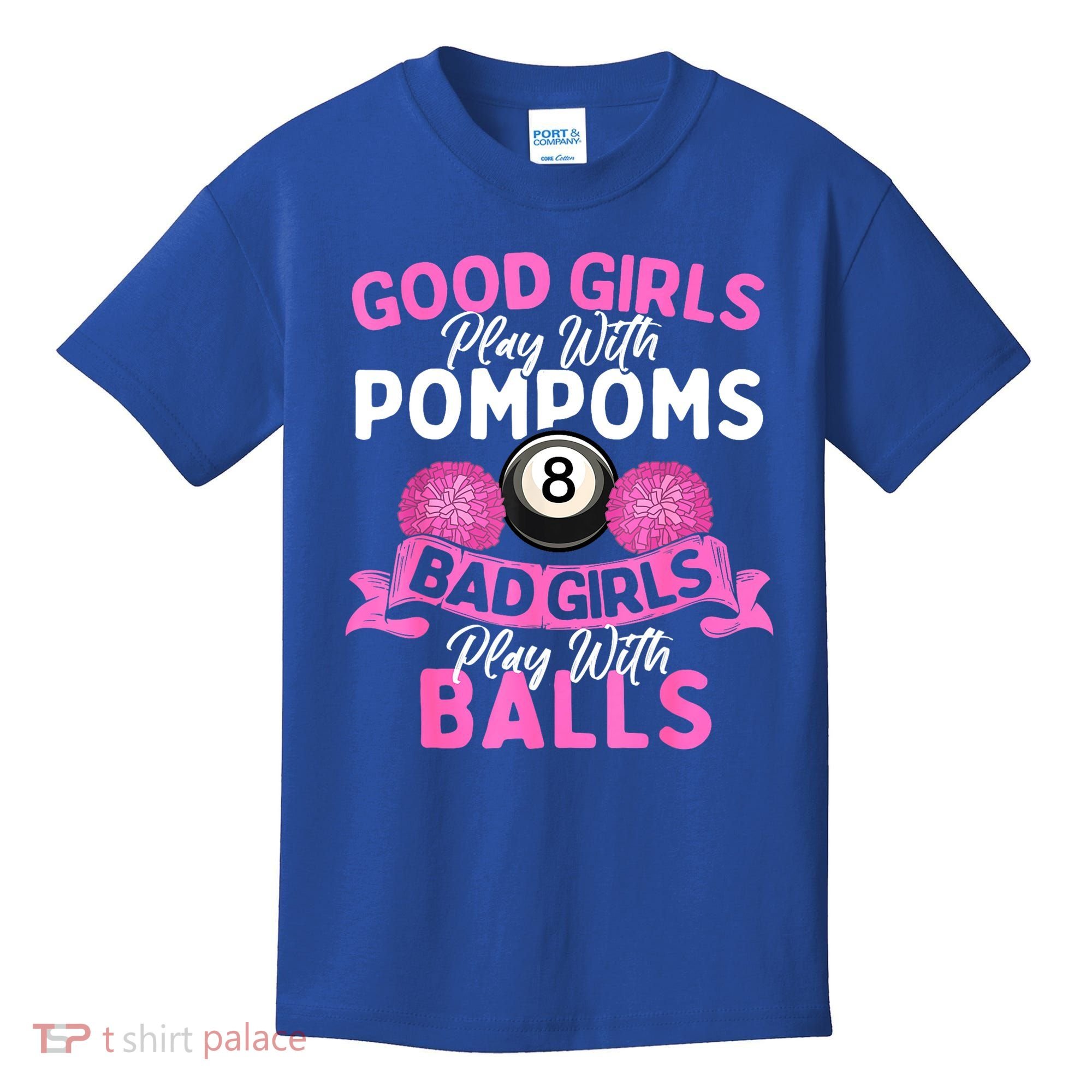 Balls Pool Player Lover Good Girl Play With Billiards Gift Ideas Kids T-Shirt