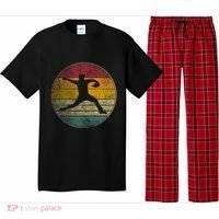 Baseball Pitcher Pitching Ball Glove Retro 70s 80s 90s Gift Pajama Set thumb 0