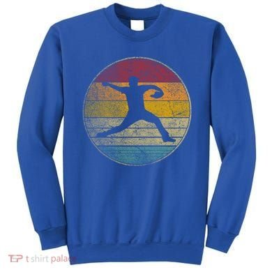 Baseball Pitcher Pitching Ball Glove Retro 70s 80s 90s Gift Sweatshirt