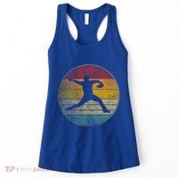 Baseball Pitcher Pitching Ball Glove Retro 70s 80s 90s Gift Women's Tank Top thumb 0