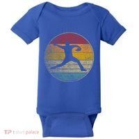 Baseball Pitcher Pitching Ball Glove Retro 70s 80s 90s Gift Baby Bodysuit thumb 0
