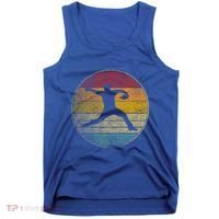 Baseball Pitcher Pitching Ball Glove Retro 70s 80s 90s Gift Tank Top thumb 0