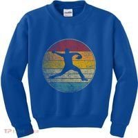 Baseball Pitcher Pitching Ball Glove Retro 70s 80s 90s Gift Kids Sweatshirt thumb 0