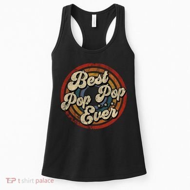 Best Pop Pop Ever Vintage Retro Style Women's Tank Top