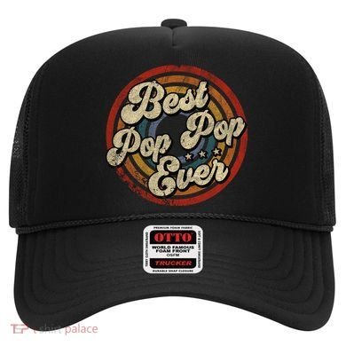 Best Pop Pop Ever Vintage Retro Style Hat